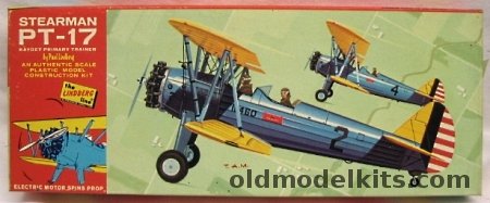 Lindberg 1/48 Stearman PT-17 Kaydet Motorized, 508M-100 plastic model kit